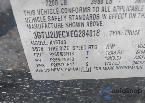 2014 GMC Sierra 1500 Sle from USA, damaged, VIN 3GTU2UECXEG284018